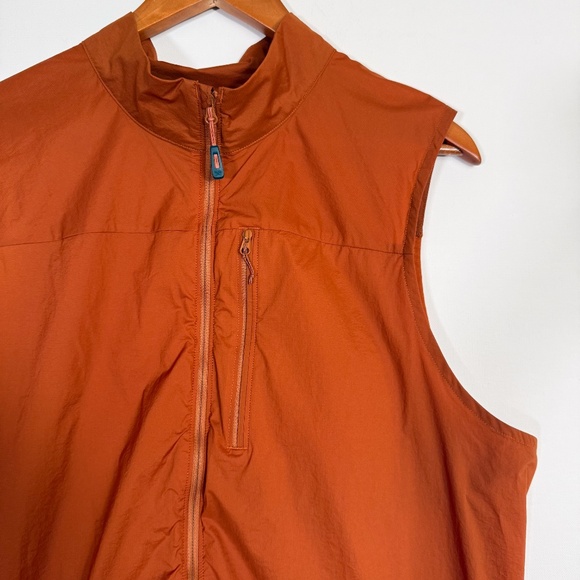 REI co-op Women's Large Outdoor Hiking zip up Vest in burnt orange Stretch Nylon - Picture 2 of 12